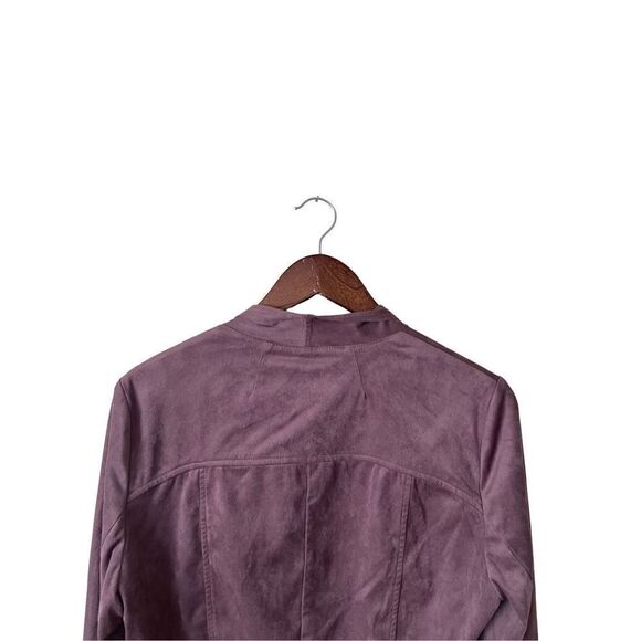 Kut from the Kloth Tayanita Faux Suede Jacket in Wisteria size L NWT - Picture 8 of 13